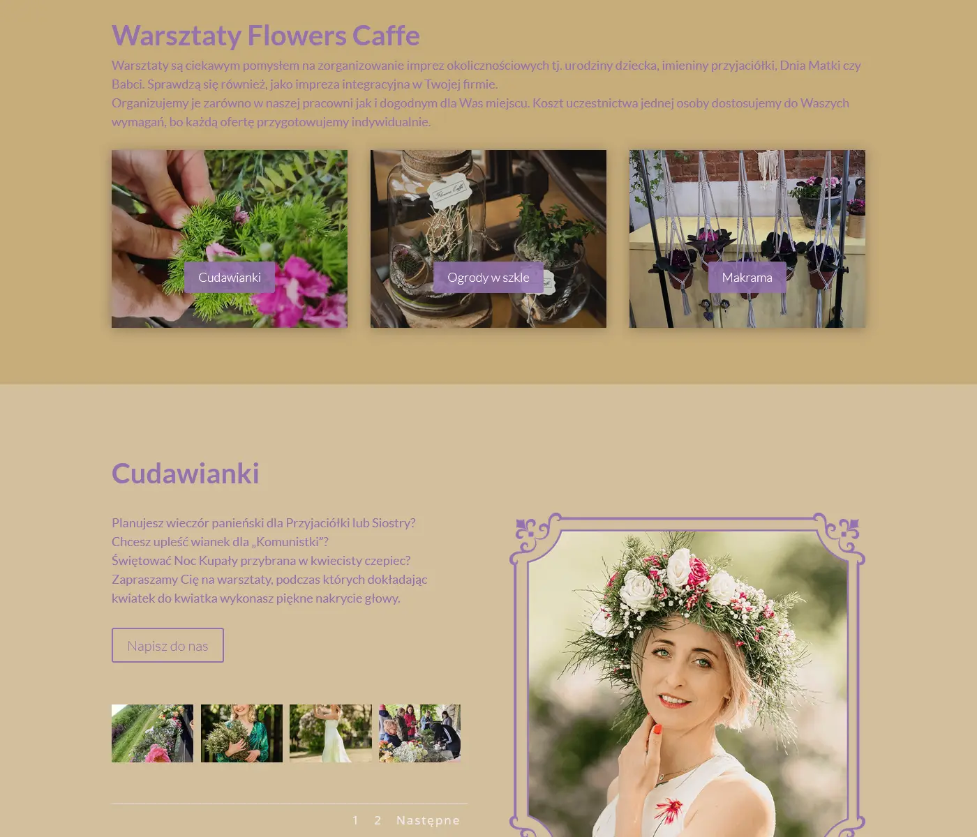 Website flowerscaffe - screenshot 3